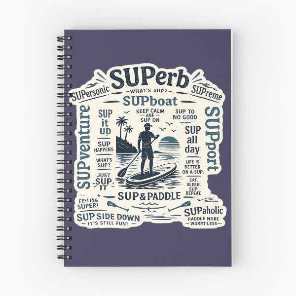 Item preview, Stand Up Paddleboard SUP Paddleboarding Retro Design designed and sold by TheSlowShore.