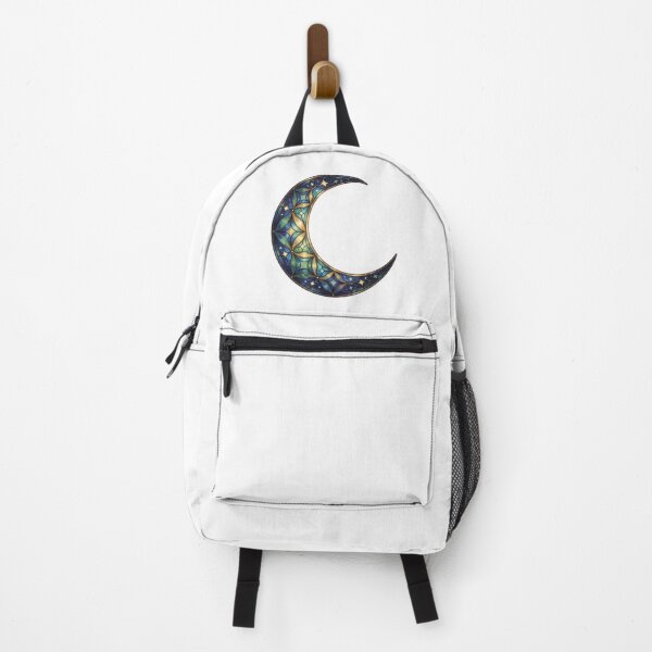 Item preview, Stained Glass Moon Sticker | Celestial Moon Art designed and sold by AillustriaAK.