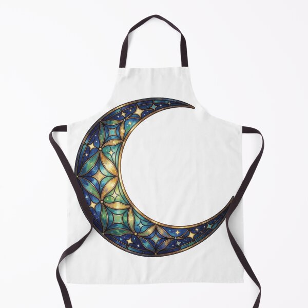 Item preview, Stained Glass Moon Sticker | Celestial Moon Art designed and sold by AillustriaAK.