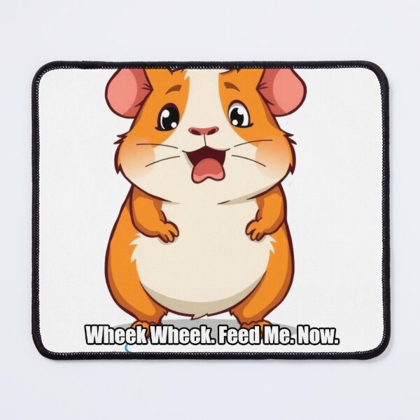Item preview, Guinea Pig Sticker - Wheek Wheek Feed Me Now - Funny Gift designed and sold by pawdrops.