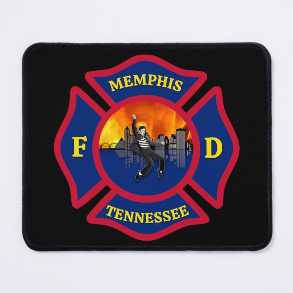 Item preview, Memphis Fire Department - Fire Skyline and Elvis designed and sold by BerlinerKatzen.