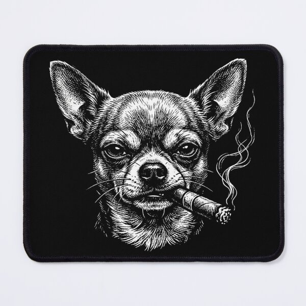 Item preview, Funny Chihuahua Smoking Cigar Bad Dog Shirt designed and sold by TeNovaStudio.