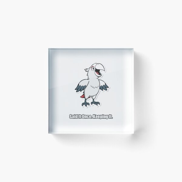 Item preview, Parrot Sticker - Said It Once Keeping It - Funny Parrot Gift designed and sold by pawdrops.