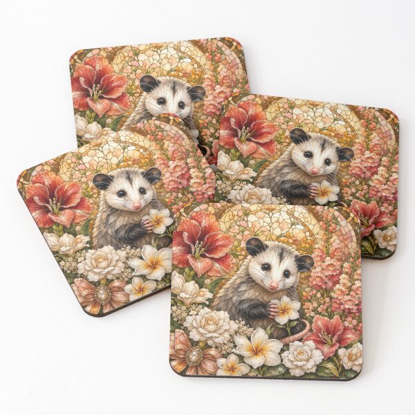 Item preview, Opossum in Amaryllis Flower  designed and sold by scicilysimonee.