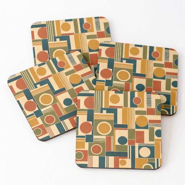 Item preview, Geometric Retro Mid-Century Abstract Circle Pattern designed and sold by JonelleTshirts.