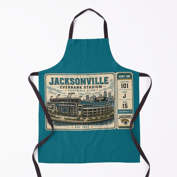 Item preview, Jacksonville Jaguars EverBank Stadium Vintage Ticket, Retro Stadium Art Print designed and sold by GhostDawgs.