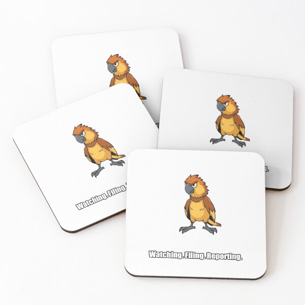 Item preview, Parrot Sticker - Watching Filing Reporting - Funny Parrot Gift designed and sold by pawdrops.