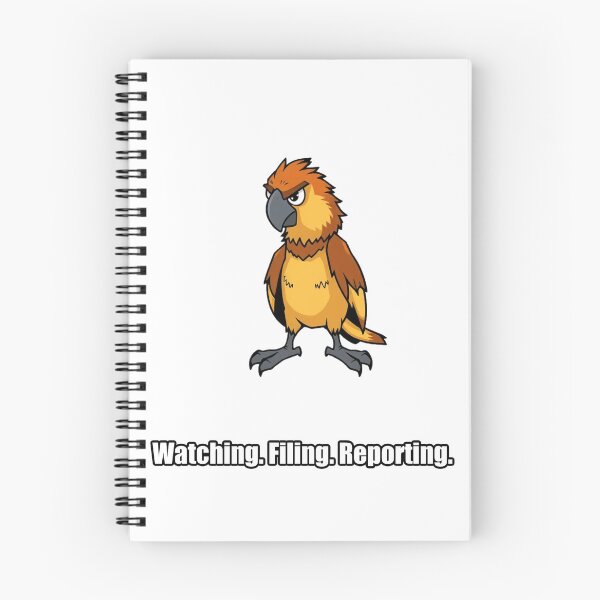 Item preview, Parrot Sticker - Watching Filing Reporting - Funny Parrot Gift designed and sold by pawdrops.