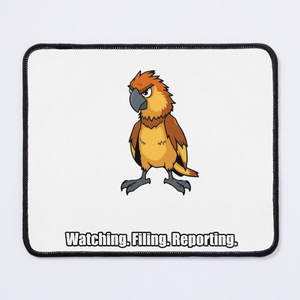 Item preview, Parrot Sticker - Watching Filing Reporting - Funny Parrot Gift designed and sold by pawdrops.