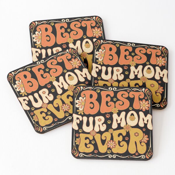 Item preview, Groovy Best Fur Mom Ever Retro Shirt designed and sold by TeNovaStudio.
