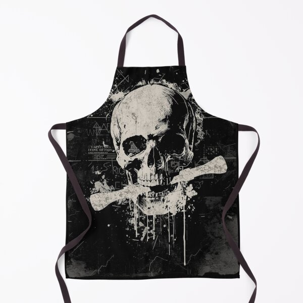 Item preview, Industrial Cyberpunk Skull Trash Polka Distressed Art designed and sold by ERODED SELF.