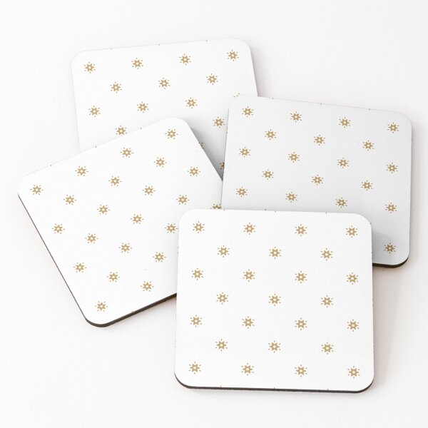 Item preview, Maple syrup & white mini sunburst seamless pattern designed and sold by Mint + Midnight.