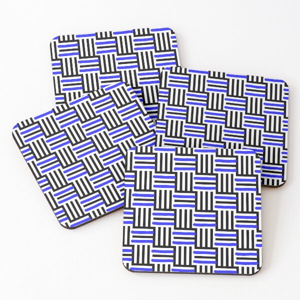 Item preview,  Fine Lines #2 Cobalt Blue designed and sold by MsGoldenCreates.