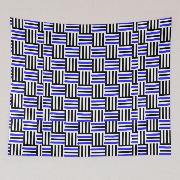 Item preview,  Fine Lines #2 Cobalt Blue designed and sold by MsGoldenCreates.