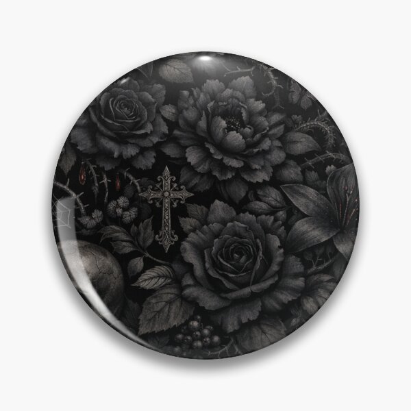 Item preview, Gothic Midnight Garden Floral Skull designed and sold by Owcomm.