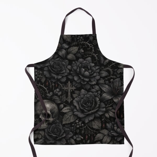 Item preview, Gothic Midnight Garden Floral Skull designed and sold by Owcomm.