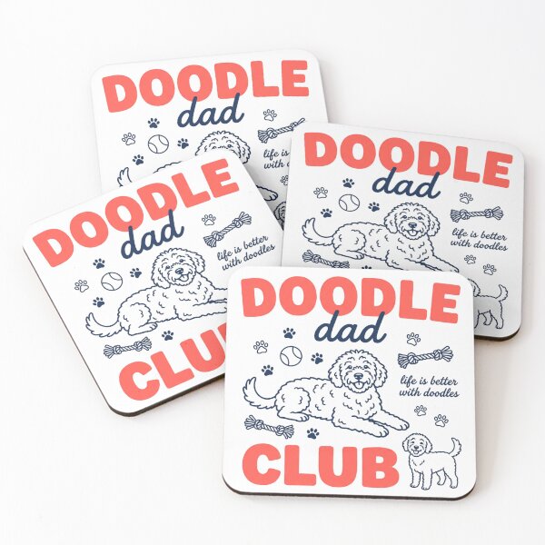 Item preview, Father's Day - Doodle Dad Club Dog Dad Golden Doodle designed and sold by CutOutIdols.