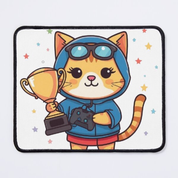 Item preview, Cat Powered Gaming Sticker designed and sold by Stylestickers55.