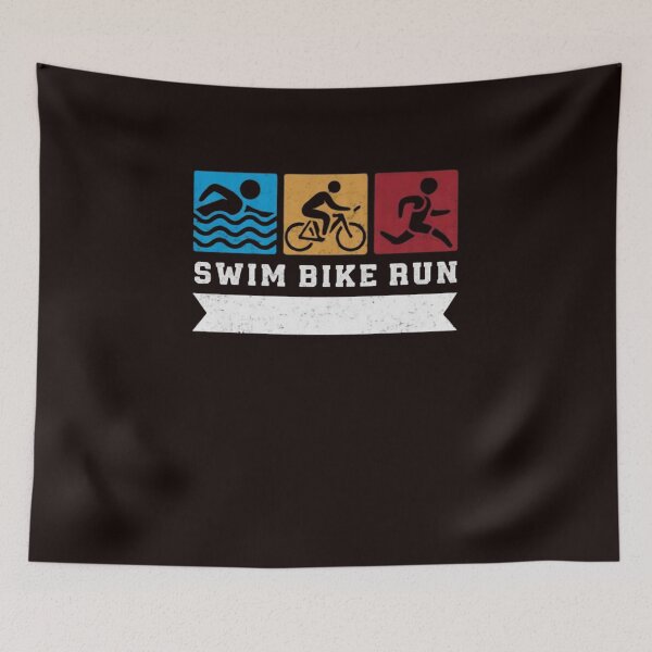 Item preview, Swim Bike Run Triathlon designed and sold by ladylalitafanta.