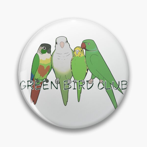 Item preview, Green Bird Club - Small Parrots designed and sold by Sonderdaisies.