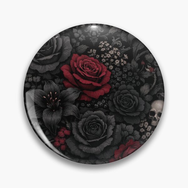 Item preview, Gothic Dark Floral Skull Elegance designed and sold by Owcomm.