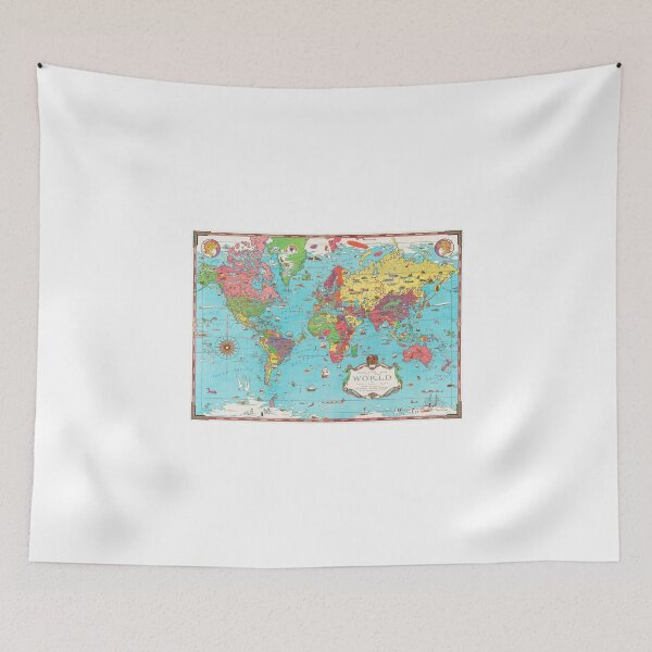 Item preview, Vintage Ernest Dudley Chase Mercator Map designed and sold by Bart4jesus.