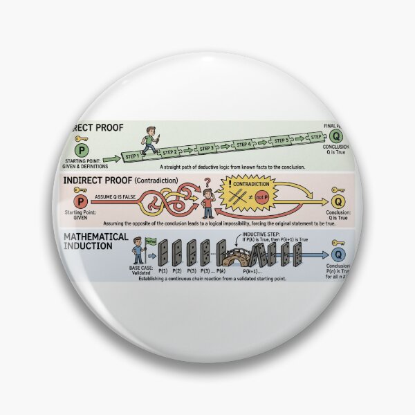 Item preview, Nerdy Types of Mathematical Proofs Math Teacher designed and sold by MathWare MathClips.
