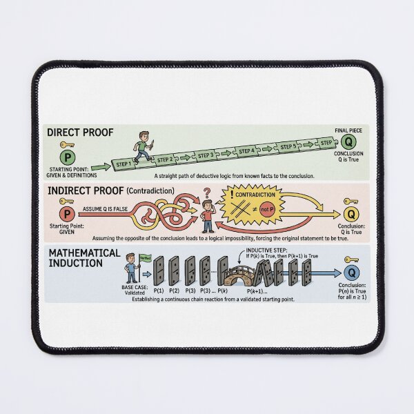 Item preview, Nerdy Types of Mathematical Proofs Math Teacher designed and sold by MathWare MathClips.