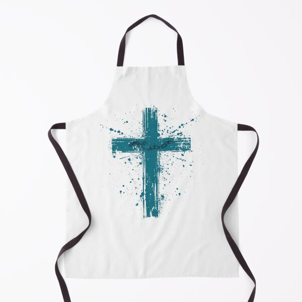 Item preview, Teal Broken Chains Christian Cross designed and sold by TheLampClothing.
