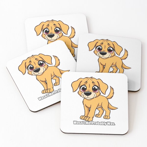 Item preview, Golden Retriever Sticker - Wasn't Me Probably Was - Funny Golden Gift designed and sold by pawdrops.