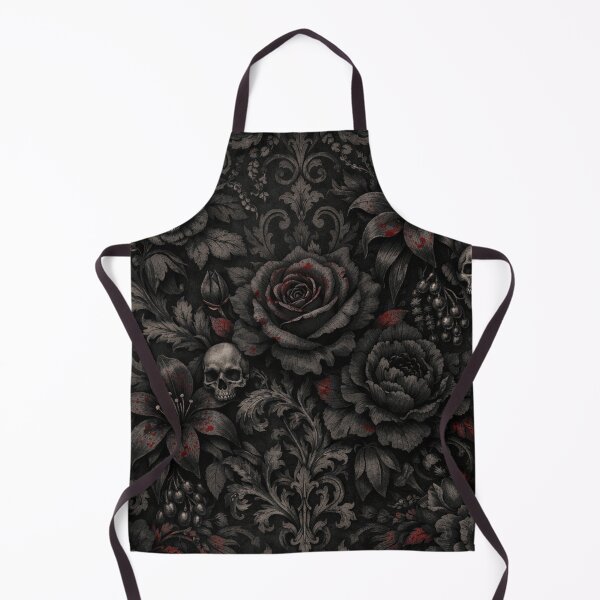 Item preview, Gothic Victorian Floral Skull Damask designed and sold by Owcomm.