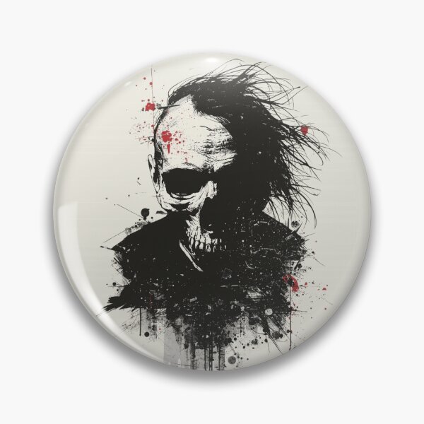 Item preview,  Heavy Metal Half Skull Long Hair Grunge Graphic designed and sold by ERODED SELF.