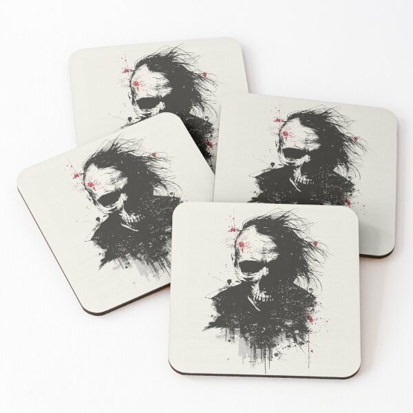 Item preview,  Heavy Metal Half Skull Long Hair Grunge Graphic designed and sold by ERODED SELF.