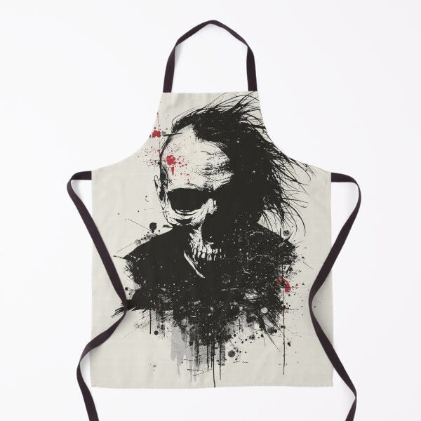Item preview,  Heavy Metal Half Skull Long Hair Grunge Graphic designed and sold by ERODED SELF.