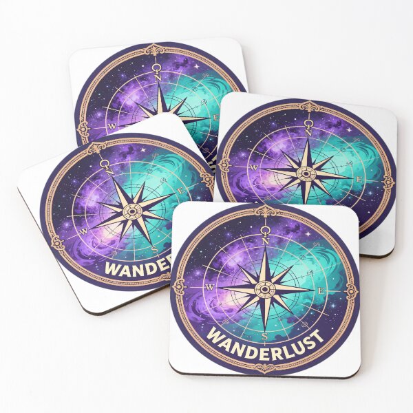 Item preview, Wanderlust Compass Galaxy Night Sky designed and sold by Modefissi.