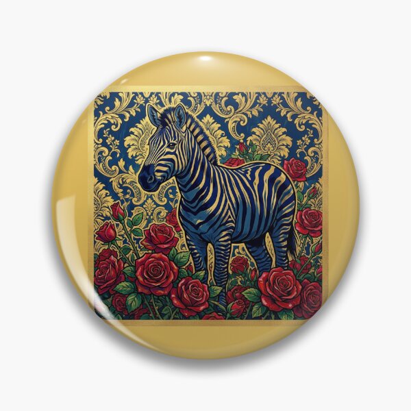 Item preview, Blue Zebra & Gold Baroque designed and sold by DesignsByPrnces.