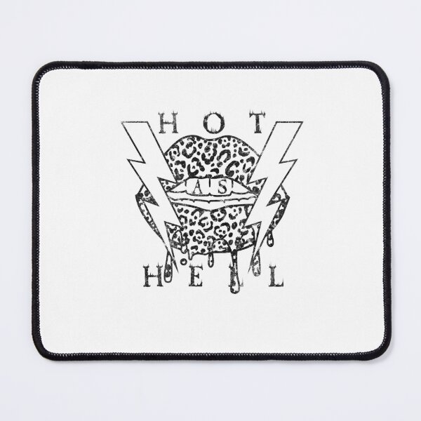 Item preview, Hot As Hell Vintage Rock Leopard Lips Lightning Bolt Graphic designed and sold by The secret storage room.