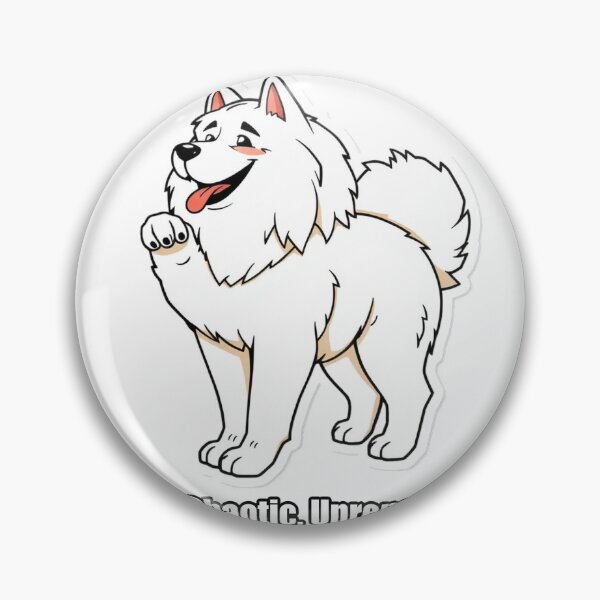 Item preview, Samoyed Sticker - Soft Chaotic Unrepentant - Funny Samoyed Gift designed and sold by pawdrops.