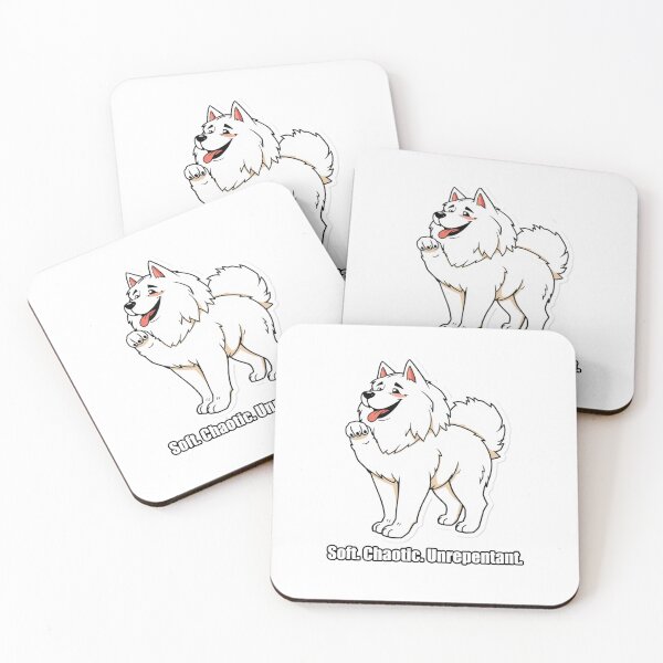 Item preview, Samoyed Sticker - Soft Chaotic Unrepentant - Funny Samoyed Gift designed and sold by pawdrops.