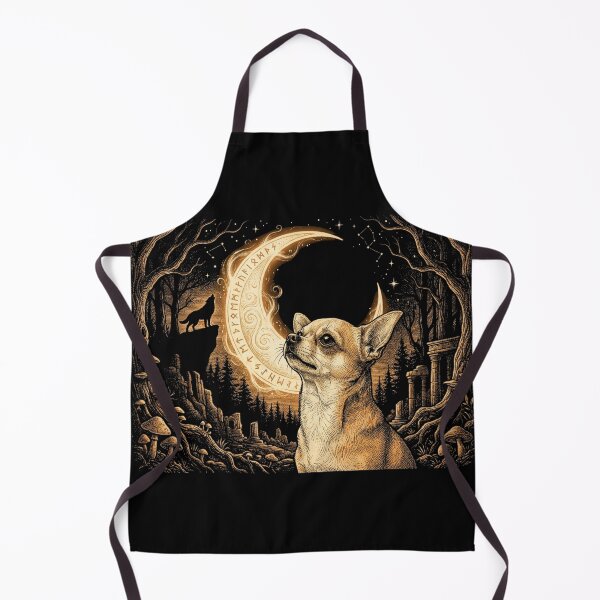 Item preview, Mystical Chihuahua Three Wolf Moon Parody Shirt designed and sold by TeNovaStudio.