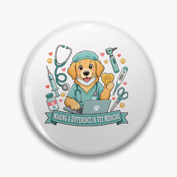 Item preview, Making a Difference in Vet Medicine – Cute Veterinary Dog Nurse  designed and sold by freshwear design.