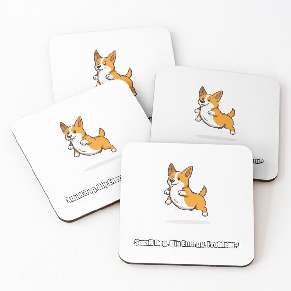 Item preview, Corgi Sticker - Small Dog Big Energy Problem - Funny Corgi Gift designed and sold by pawdrops.