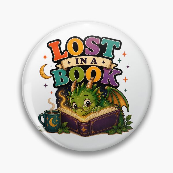 Item preview, Lost in a Book – Cute Dragon Reader Fantasy Book Lover Design designed and sold by Digital Culture Studio.