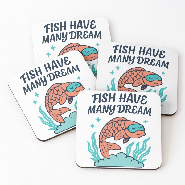 Item preview, Fish Have Many Dream – Whimsical Engrish Kawaii Design designed and sold by Apotheosis by Irie Meraki.