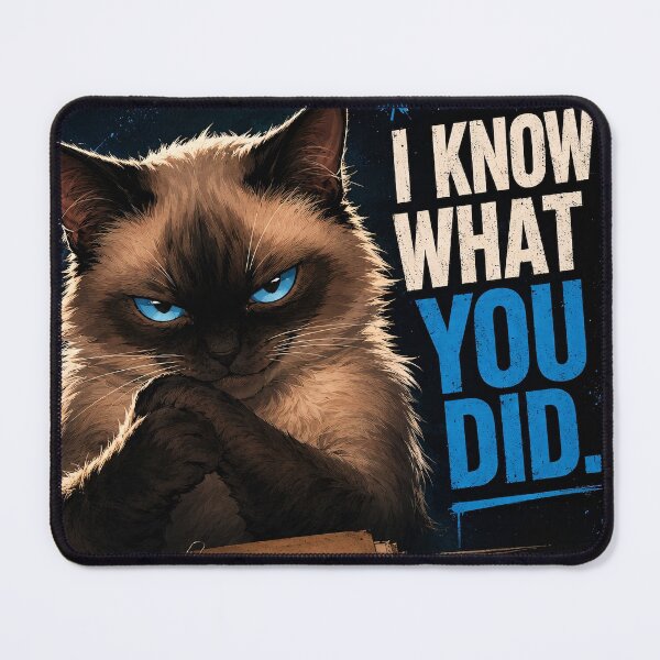 Item preview, Siamese Cat Detective: I know what you did designed and sold by thirtyonestars.