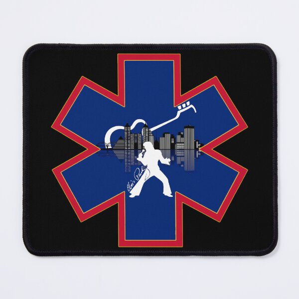 Item preview, City of Memphis Skyline with Elvis EMS Star of Life designed and sold by BerlinerKatzen.