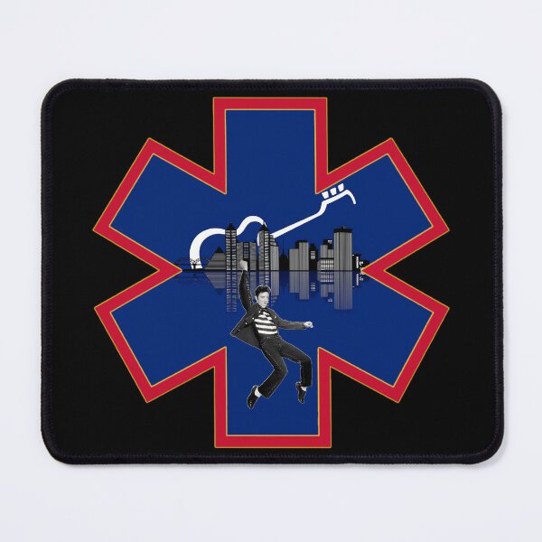 Item preview, City of Memphis Skyline with Elvis EMS Star of Life designed and sold by BerlinerKatzen.