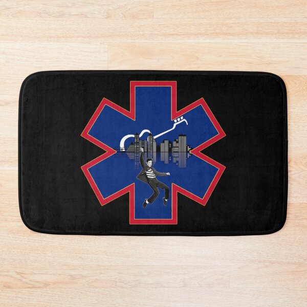 Item preview, City of Memphis Skyline with Elvis EMS Star of Life designed and sold by BerlinerKatzen.