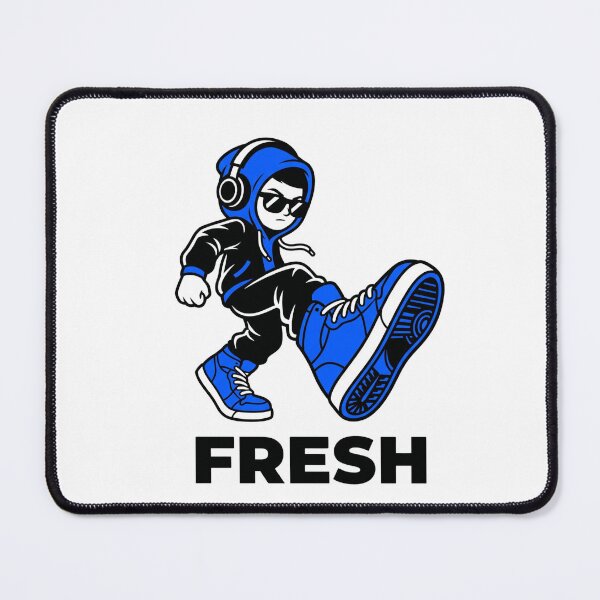 Item preview, Fresh Sneakerhead Kid Blue Kicks Premium Sticker designed and sold by Mr-wow.