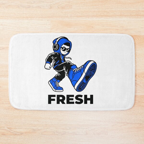 Item preview, Fresh Sneakerhead Kid Blue Kicks Premium Sticker designed and sold by Mr-wow.